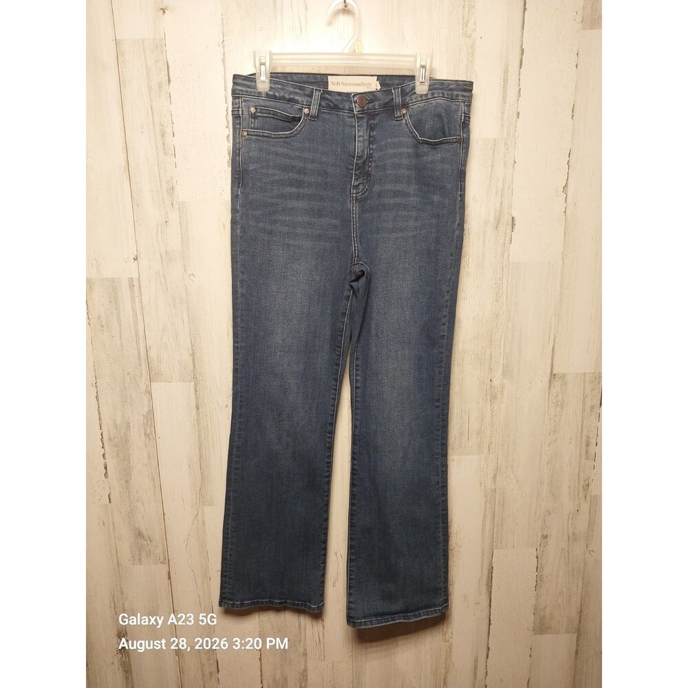 Soft Surroundings High Rise Bootcut Strech Jeans Womens Size 10 Casual
